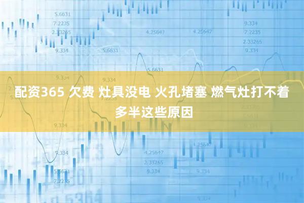 配资365 欠费 灶具没电 火孔堵塞 燃气灶打不着 多半这些原因