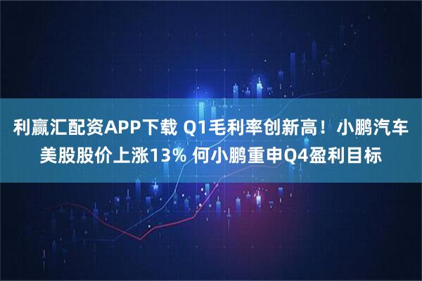 利赢汇配资APP下载 Q1毛利率创新高！小鹏汽车美股股价上涨13% 何小鹏重申Q4盈利目标