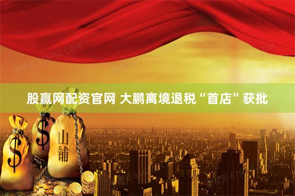 股赢网配资官网 大鹏离境退税“首店”获批